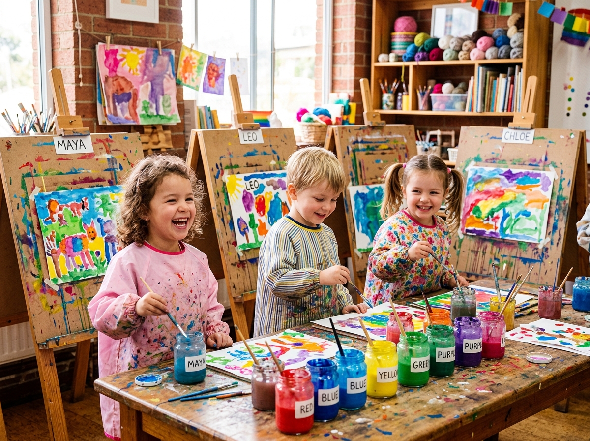 Activity Center and Creative Easels